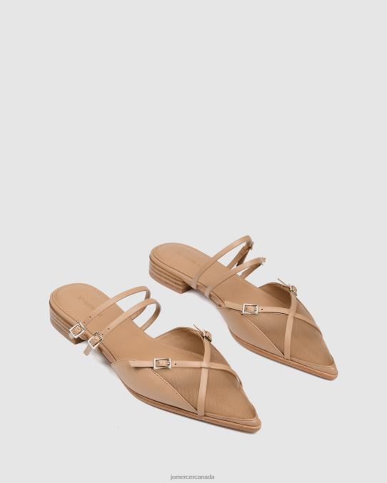 Arabelle dress flats Jo Mercer Beige Leather Footwear 6D6FN204