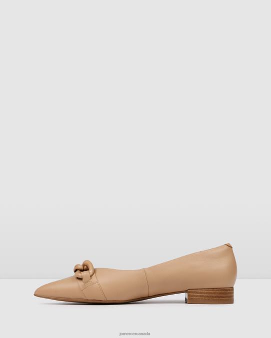 Audrey dress flats Jo Mercer Beige Leather Footwear 6D6FN201
