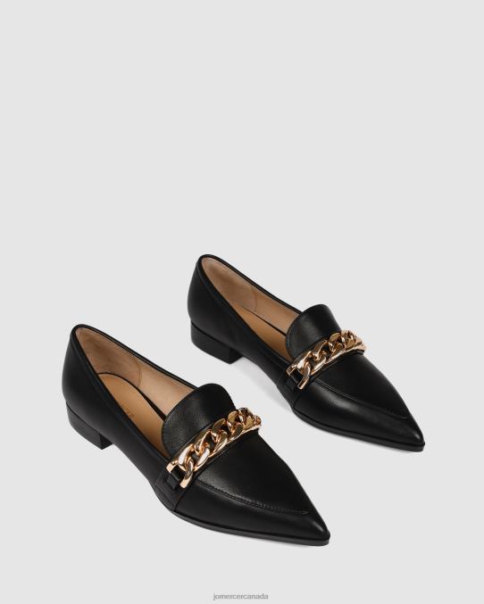 Columbia dress flats Jo Mercer Black Leather Footwear 6D6FN196