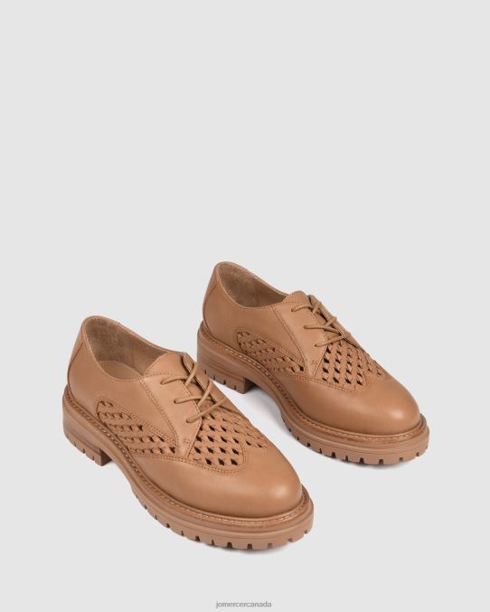 Balmoral lace up loafers Jo Mercer Tan Leather Footwear 6D6FN189