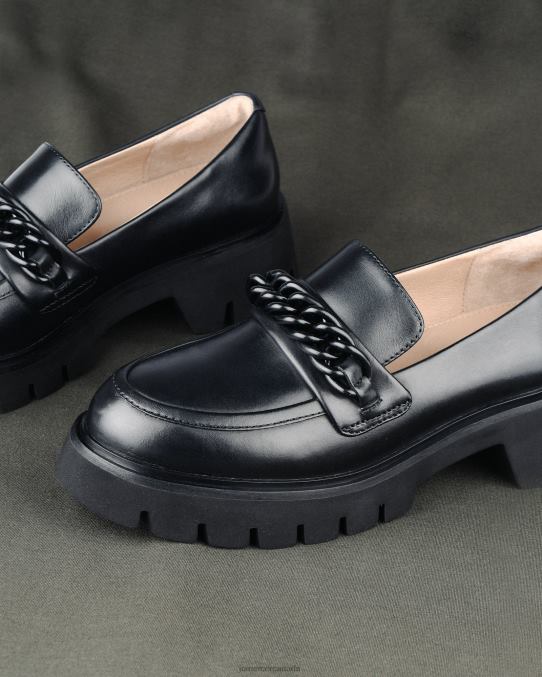 Brodie loafers Jo Mercer Black Leather Footwear 6D6FN167