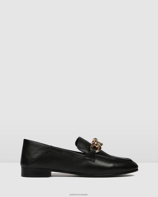 Dream casual flats Jo Mercer Black Leather Footwear 6D6FN209