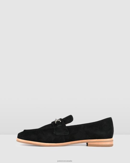 Isabella casual flats Jo Mercer Black Suede Footwear 6D6FN213