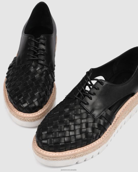 Jiro lace ups Jo Mercer Black Leather Footwear 6D6FN186