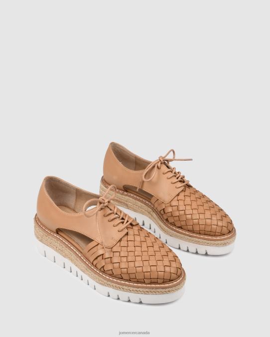 Jiro lace ups Jo Mercer Tan Leather Footwear 6D6FN187