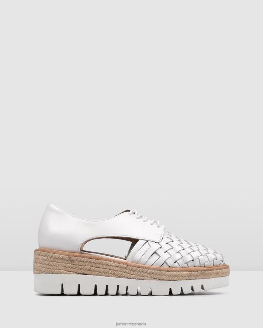 Jiro lace ups Jo Mercer White Leather Footwear 6D6FN188