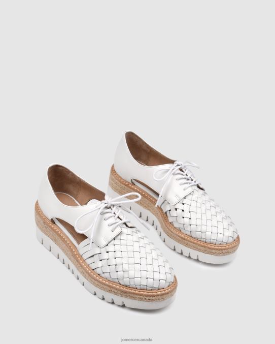 Jiro lace ups Jo Mercer White Leather Footwear 6D6FN188