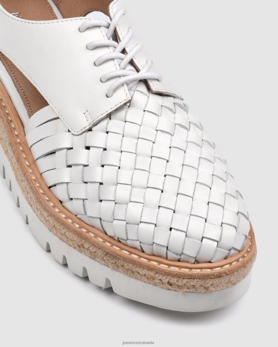 Jiro lace ups Jo Mercer White Leather Footwear 6D6FN188