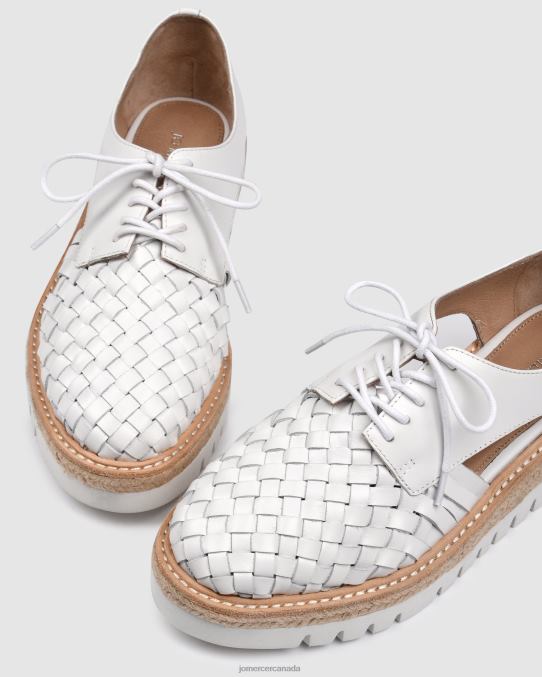Jiro lace ups Jo Mercer White Leather Footwear 6D6FN188