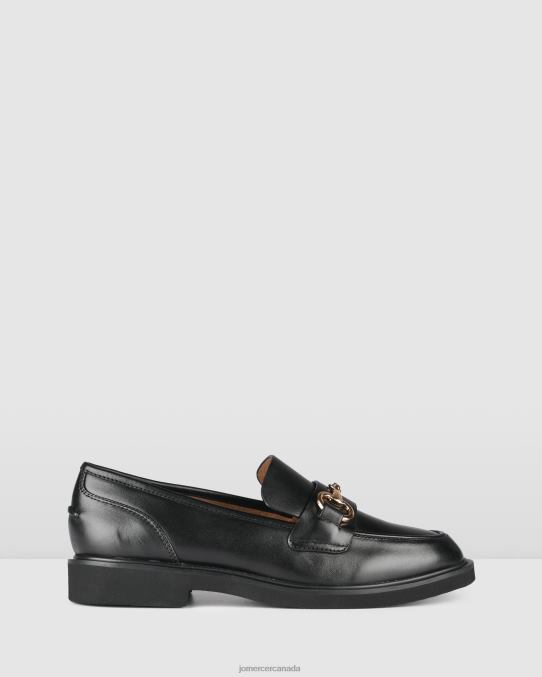 Nora loafers Jo Mercer Black Leather Footwear 6D6FN178