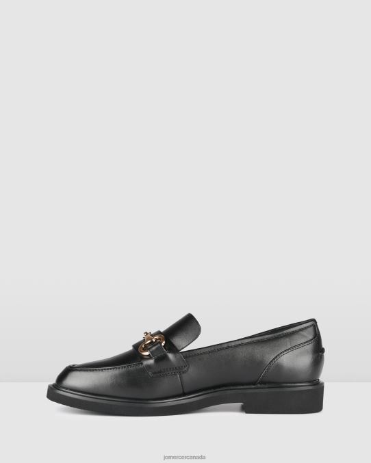 Nora loafers Jo Mercer Black Leather Footwear 6D6FN178
