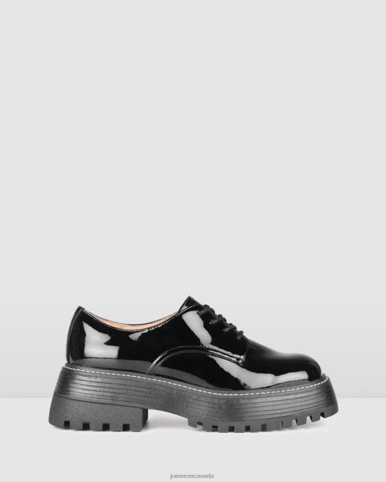 Reed lace ups Jo Mercer Black Patent Footwear 6D6FN158