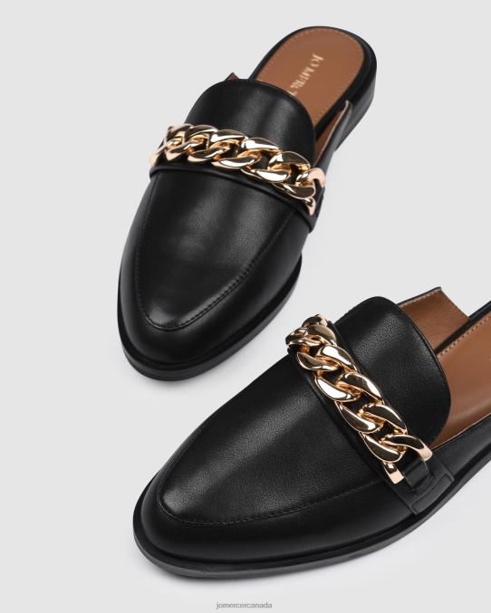 Wanda loafers Jo Mercer Black Leather Footwear 6D6FN173
