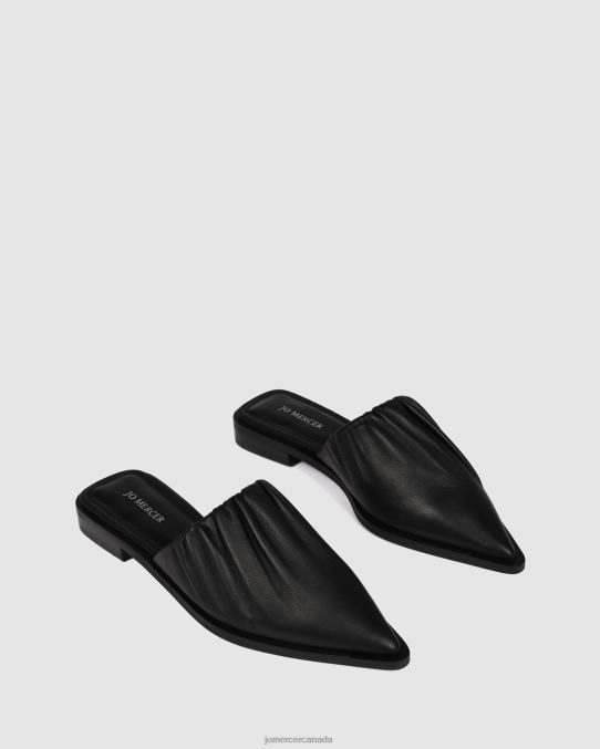 Amelie casual flats Jo Mercer Black Leather Footwear 6D6FN218