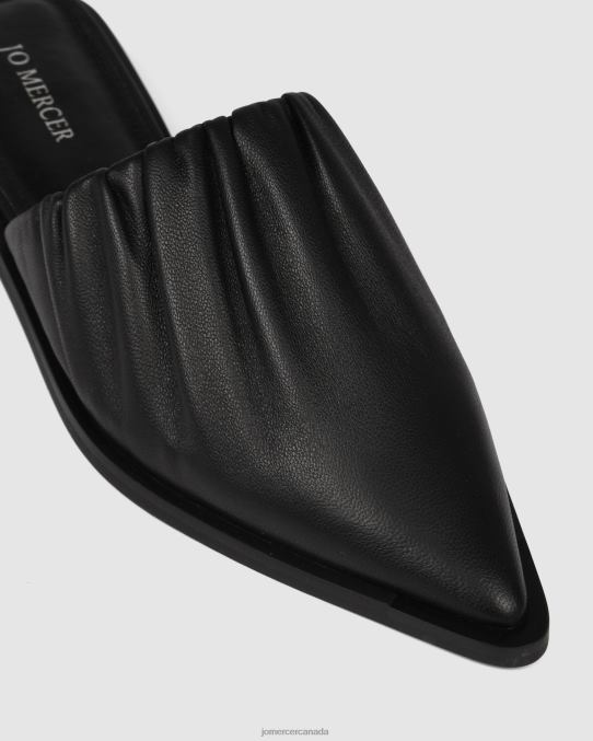 Amelie casual flats Jo Mercer Black Leather Footwear 6D6FN218