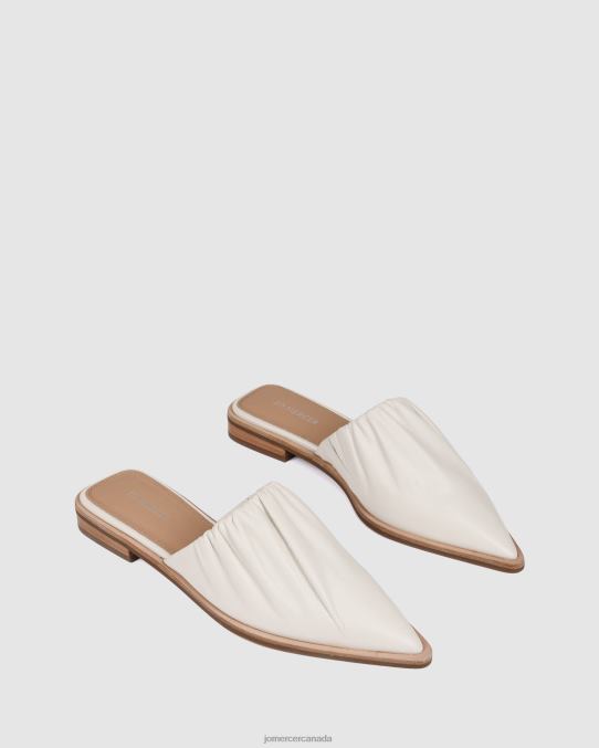 Amelie casual flats Jo Mercer White Leather Footwear 6D6FN219
