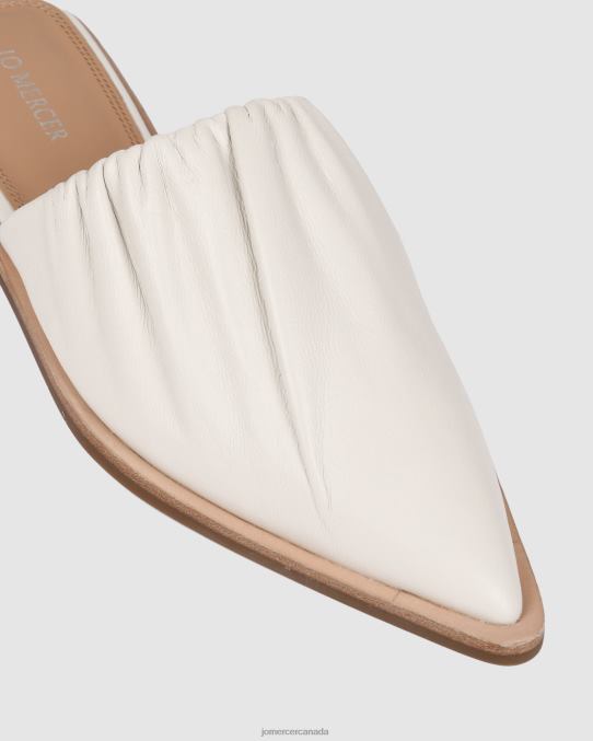 Amelie casual flats Jo Mercer White Leather Footwear 6D6FN219