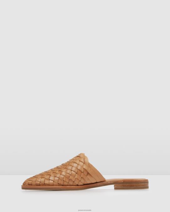 Weaver casual flats Jo Mercer Tan Leather Footwear 6D6FN215