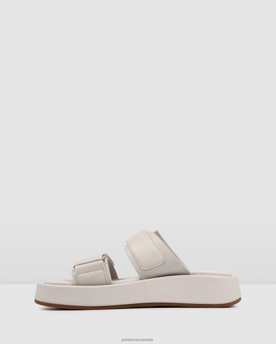 Duomo flat slides Jo Mercer Bone Leather Footwear 6D6FN250