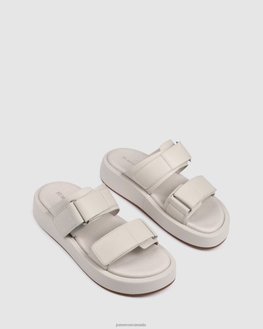 Duomo flat slides Jo Mercer Bone Leather Footwear 6D6FN250