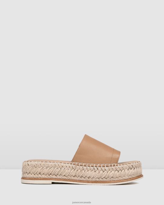Elka espadrille slides Jo Mercer Tan Leather Footwear 6D6FN247