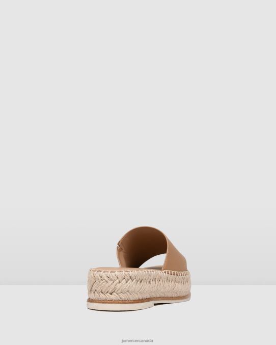 Elka espadrille slides Jo Mercer Tan Leather Footwear 6D6FN247