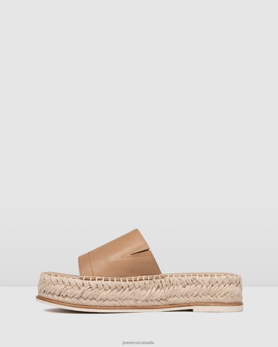 Elka espadrille slides Jo Mercer Tan Leather Footwear 6D6FN247