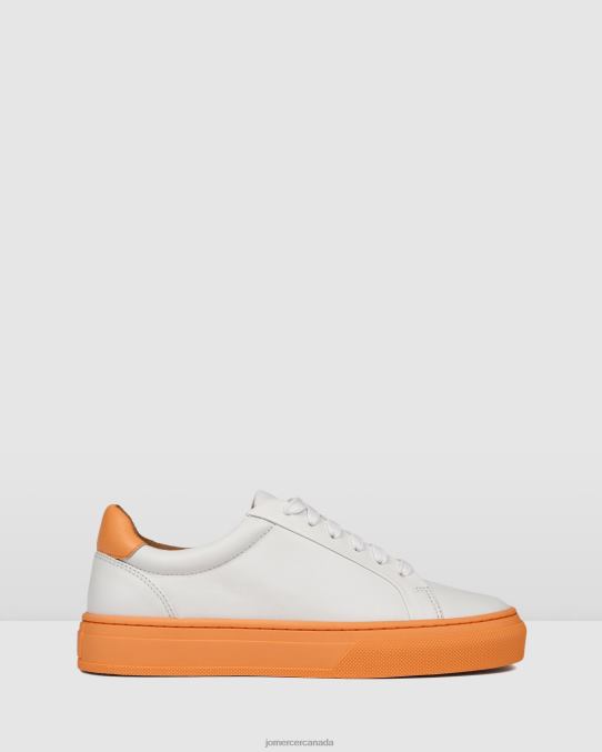 Chaos sneakers Jo Mercer White Soft Orange Leather Footwear 6D6FN243