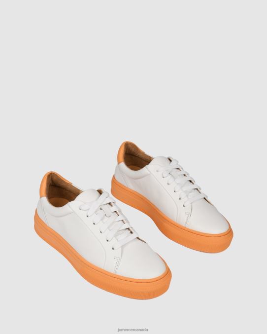Chaos sneakers Jo Mercer White Soft Orange Leather Footwear 6D6FN243