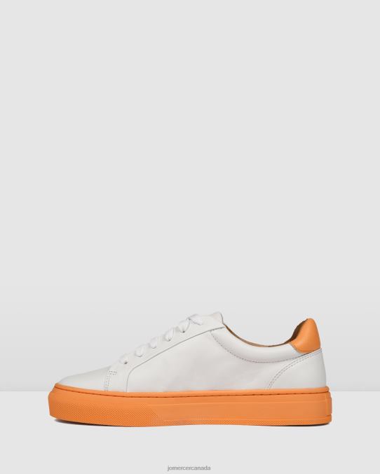 Chaos sneakers Jo Mercer White Soft Orange Leather Footwear 6D6FN243