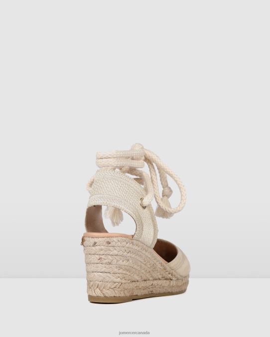 Adelfa mid heel wedge espadrilles Jo Mercer Light Taupe Suede Footwear 6D6FN74